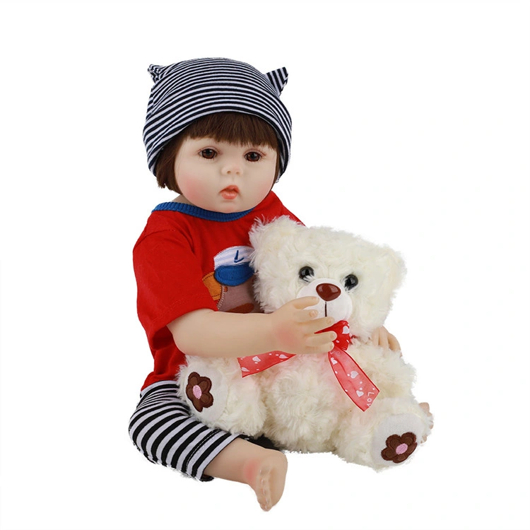 48cm Boys Silicone Dolls Baby Reborn Doll Girl Newborn Toys Christmas Gifts Toys Silicone Soft Dolls for Kids Present