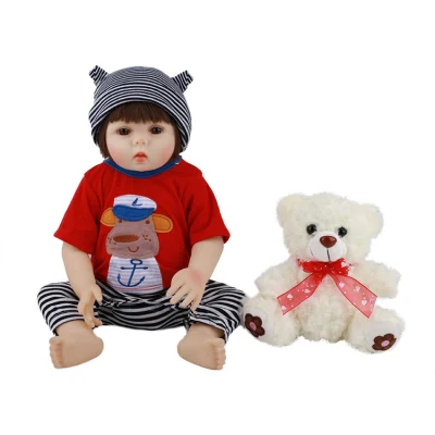 48cm 소년 실리콘 인형 아기 인형 인형 소녀 신생아 장난감 크리스마스 선물 장난감 실리콘 소프트 인형 어린이 선물